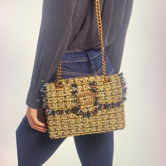 Kurt Geiger London Kensington Mayfair Tweed Shoulder Bag - Picture 7 of 11